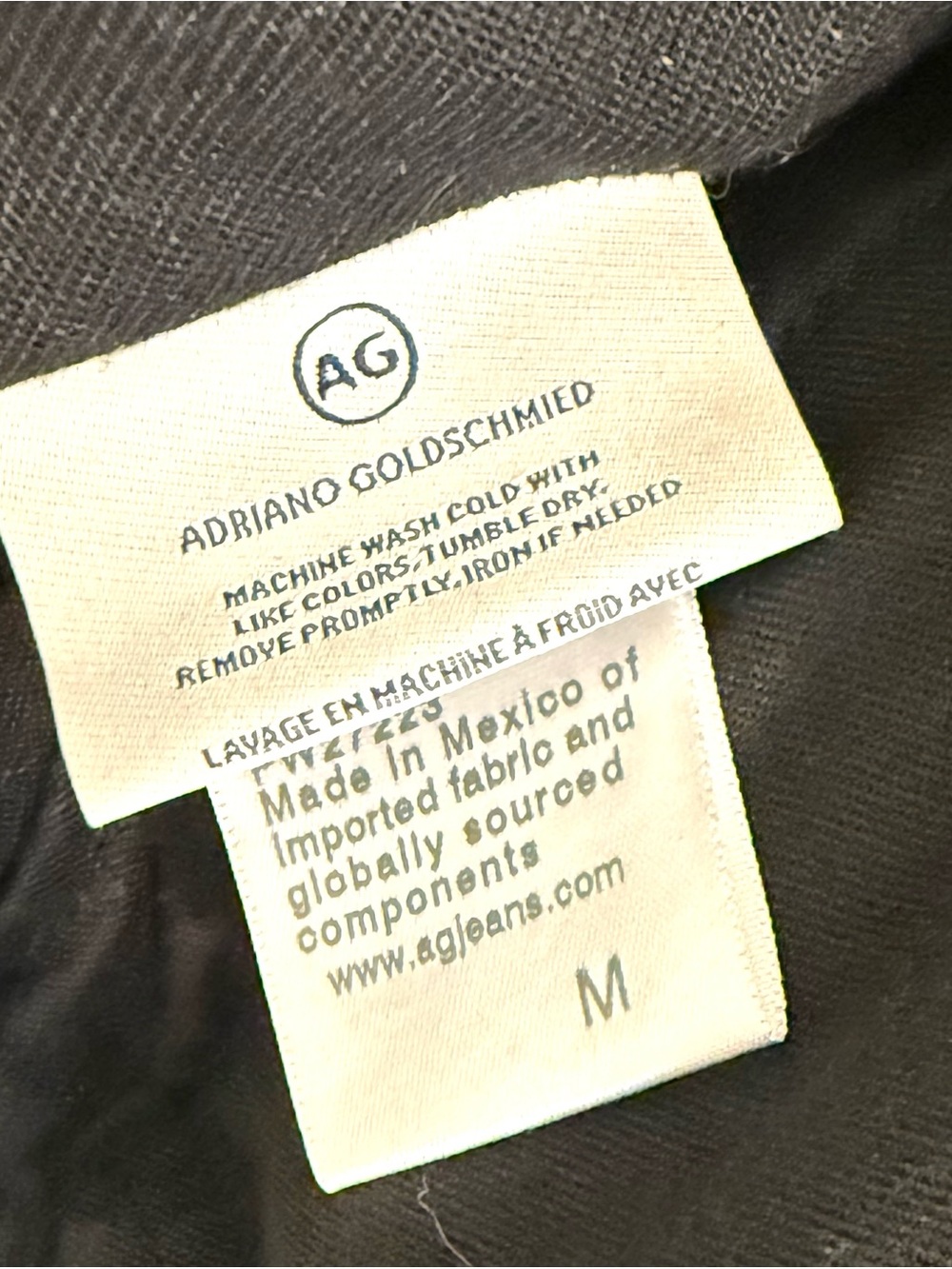 AG Adriano Goldschmied Black Oversized Denim Trucker Kendrix Jacket NWT Medium - Picture 6 of 7